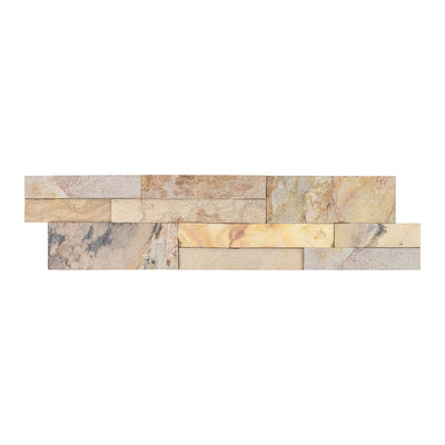 Indian Autumn, 6" x 24" Ledger Panel | Stacked Natural Stone Ledger