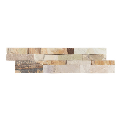 New Honey Wheat, 6" x 24" Ledger Panel | Stacked Natural Stone