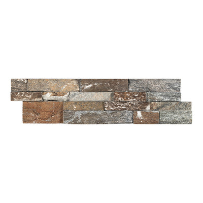 Oak Mountain, 6" x 24" Quartzite Ledger Panel | Stacked Natural Stone