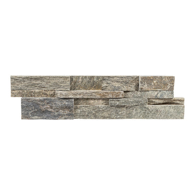 Sage Green, 6" x 24" Quartzite Ledger Panel | Stacked Natural Stone