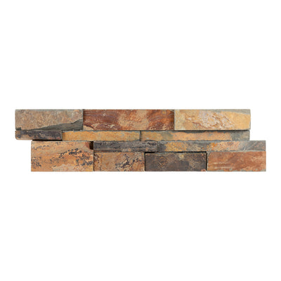 Sunset Multi Color Natural, 6" x 24" Ledger Panel | SLTSUNSETPANELN