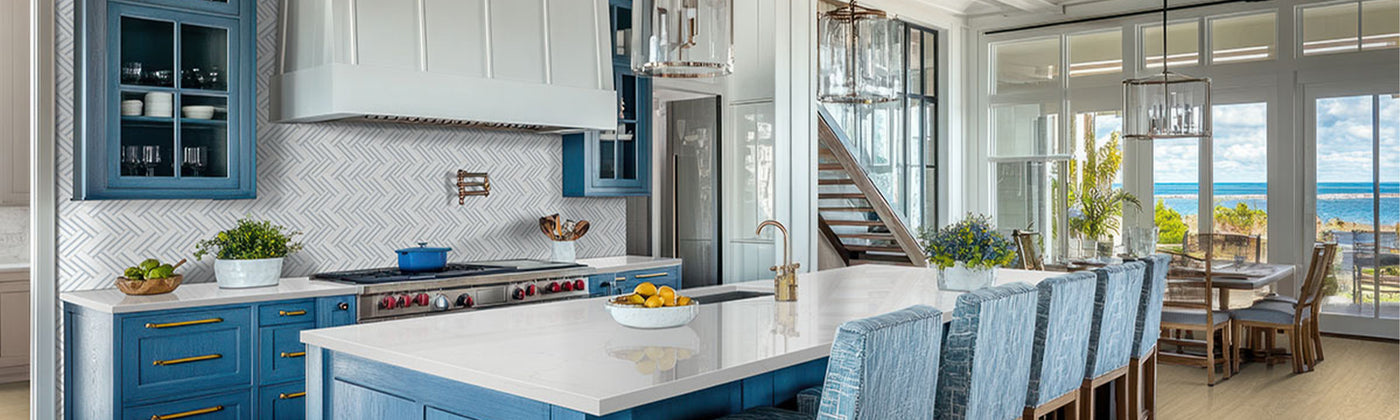 Natural Stone Tile Kitchen Backsplash