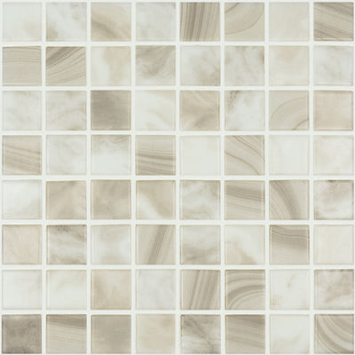 Nature Matte Sea Salt, 1.5" x 1.5" Glass Tile | Vidrepur Nature