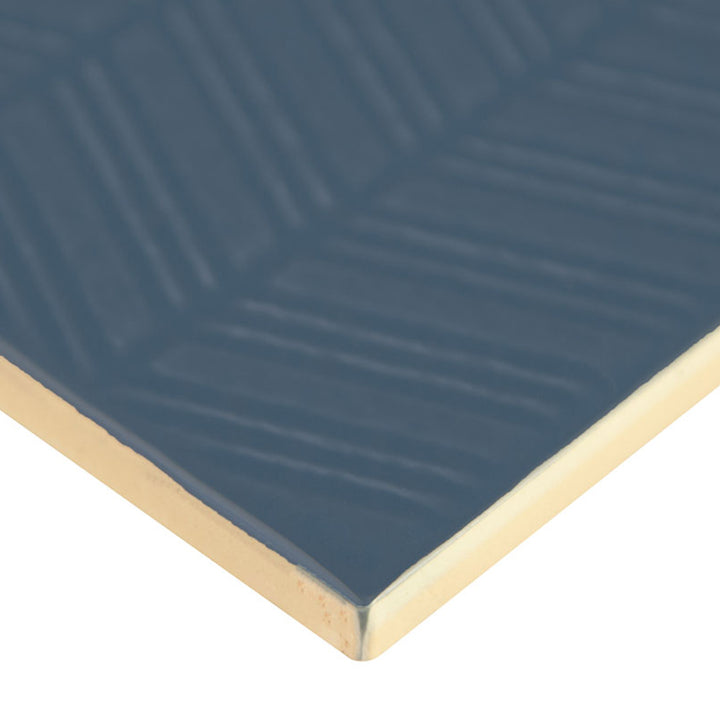 Navy 3D Mix, 4" x 12" Ceramic Tile | Kitchen Backsplash Tile by MSI