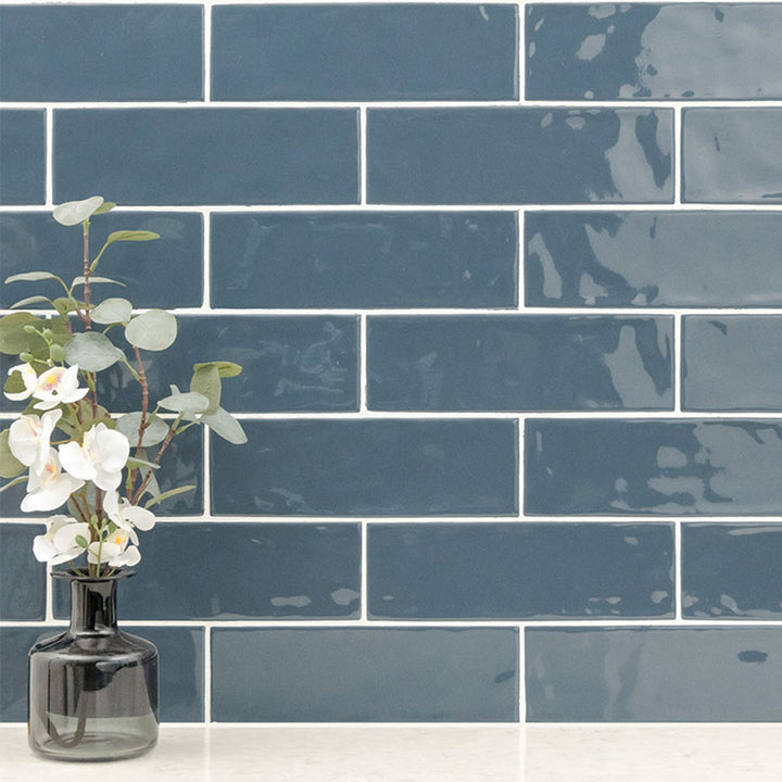 Navy Mix, 4" x 12" Ceramic Tile | Kitchen Backsplash Tile by MSI