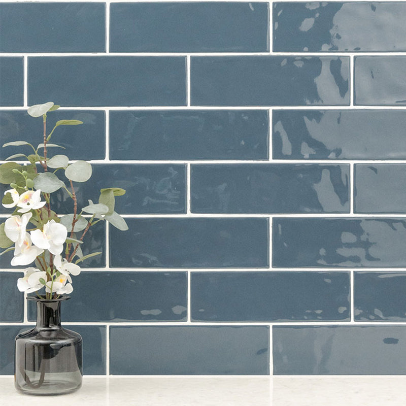 Navy Mix, 4" x 12" Ceramic Tile | Kitchen Backsplash Tile by MSI