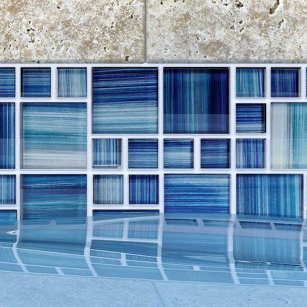 Neptune Blocks, Mixed | Glass Tile by Anthology
