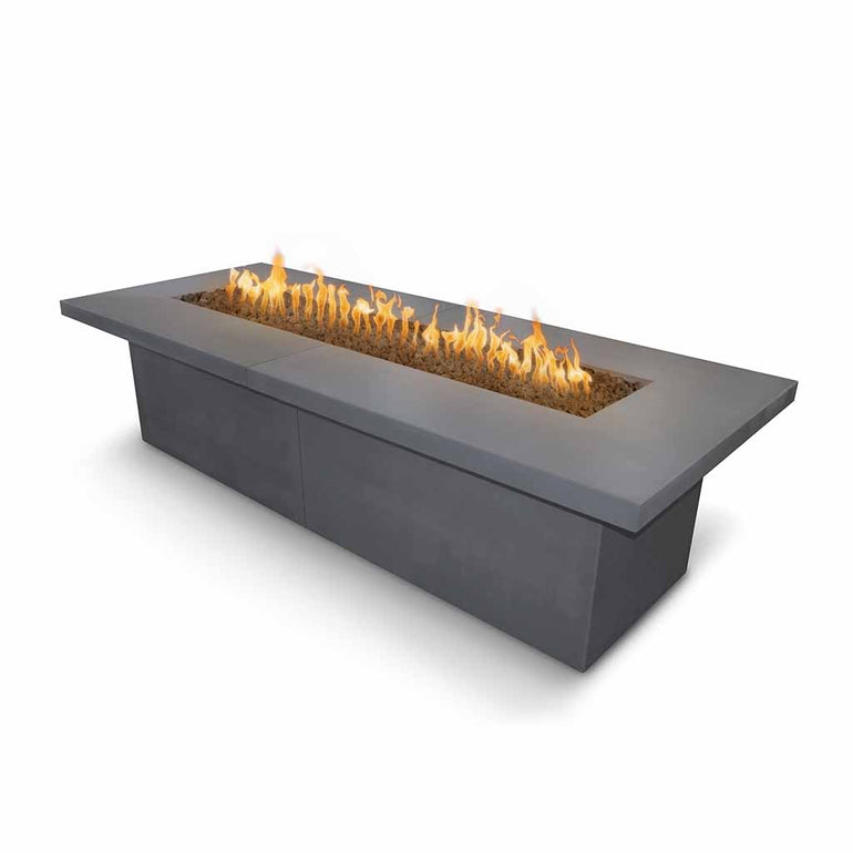 Newport 72" Fire Table, GFRC Concrete | The Outdoor Plus Fire Pits - Gray