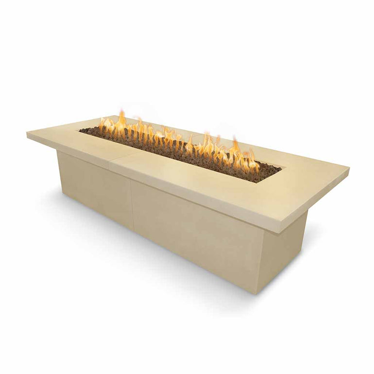 Newport 72" Fire Table, GFRC Concrete | The Outdoor Plus Fire Pits - Vanilla