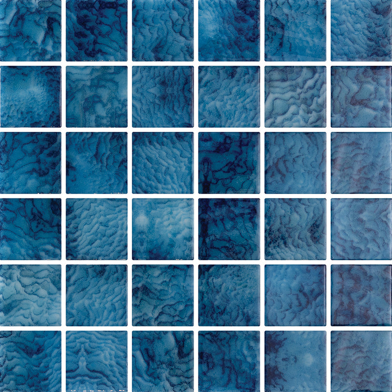 ONIVANGARRBLUE2 - Aquatica Arrecife Blue, 2" x 2" - Glass Tile