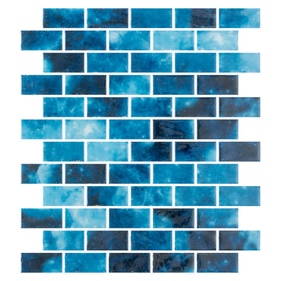 Sena, 1" x 2" | ONIVANGSENA12 | Aquatica Glass Mosaic Tile
