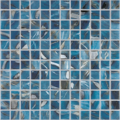 Oasis Royal, 1" x 1" Glass Tile | Pool, Spa, & Kitchen Tile