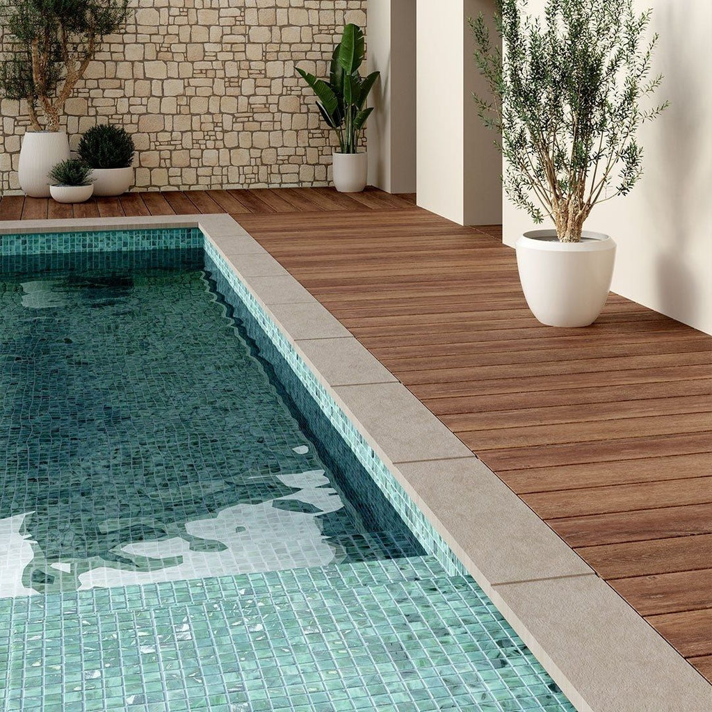 Oasis Turquoise, 1" x 1" Glass Tile | Pool, Spa, & Kitchen Tile