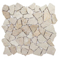 Matte White - Flat Stone Pebble Tile