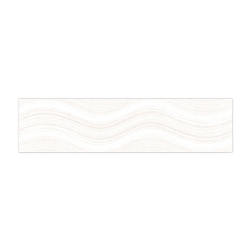Ocean Wave Ice White, 6" x 24" | Pool Waterline Tile
