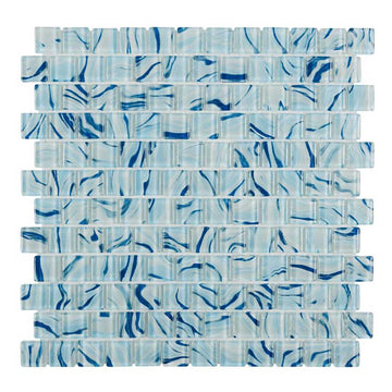 High Tide Sky Blue, 1" x 1" Glass Tile | Anthology Pool & Spa Tile