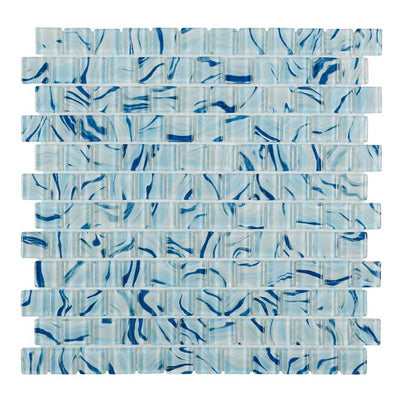 High Tide Sky Blue, 1" x 1" Glass Tile | Anthology Pool & Spa Tile