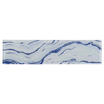 High Tide Sky Blue, 3" x 12" Glass Tile | Wall Tile by Anthology