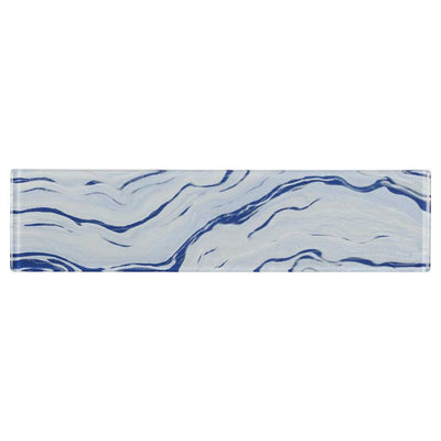 High Tide Sky Blue, 3" x 12" Glass Tile | Wall Tile by Anthology