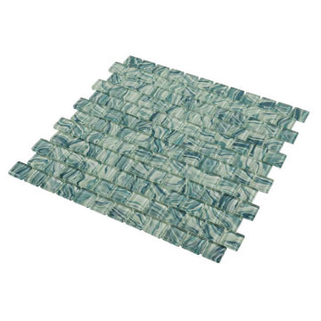 High Tide Turquoise, 1" x 1" Glass Tile | Anthology Pool & Spa Tile