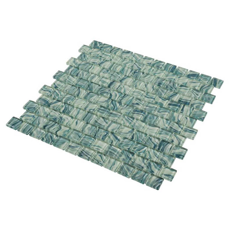 High Tide Turquoise, 1" x 1" Glass Tile | Anthology Pool & Spa Tile