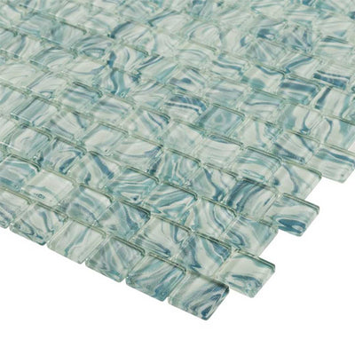 High Tide Turquoise, 1" x 1" Glass Tile | Anthology Pool & Spa Tile