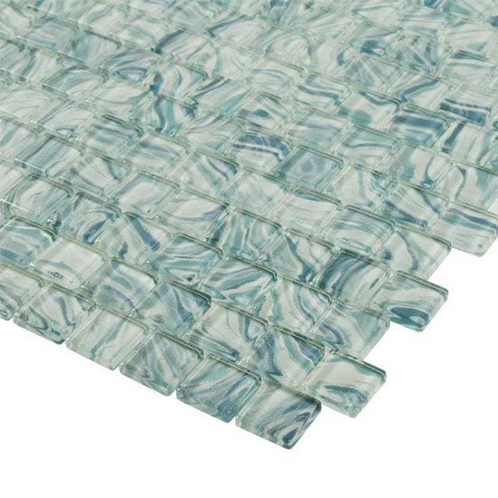 High Tide Turquoise, 1" x 1" Glass Tile | Anthology Pool & Spa Tile