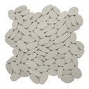 Ocean Stone White - Shaved Pebble Tile