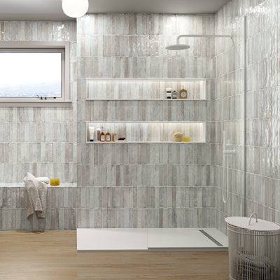 Old Savannah Grey, 2" x 10" Ceramic Tile | Kitchen Backsplash Tile