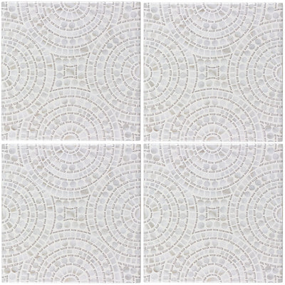 Halo Silver, 5" x 5" Ceramic Tile | Kitchen Backsplash Tile
