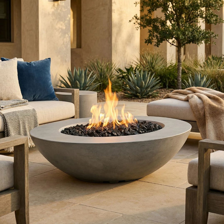 Prism Hardscapes Ovale Fire Bowl | Outdoor Gas Fire Pit