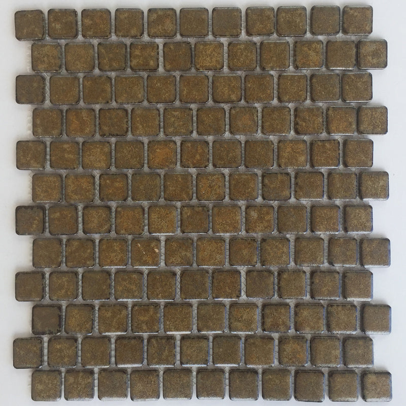 Bronze, 1" x 1" | PEB-167 | Fujiwa Porcelain Pool Tile