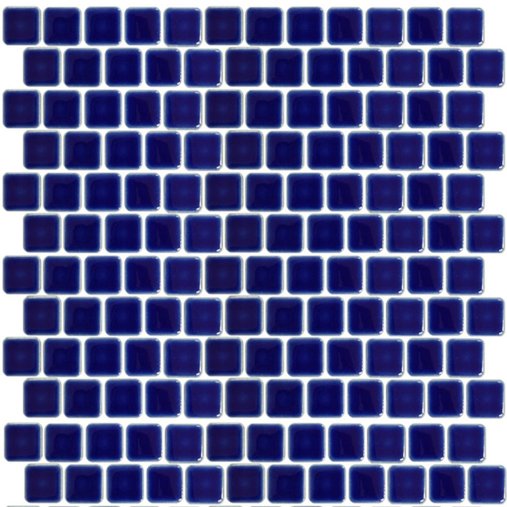 PEB-193 - Cobalt Blue, 1" x 1" - Porcelain Pool Tile - Fujiwa