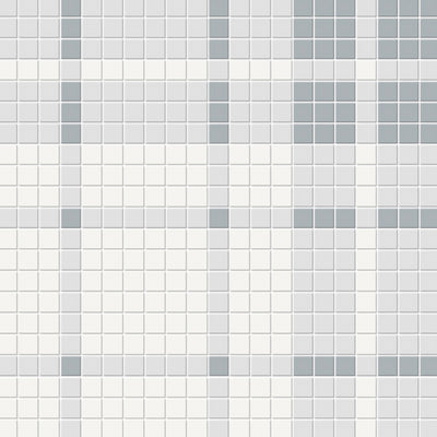 Soho Plaid Afternoon Blend, Mosaic | Ceramic Wall & Floor Tile by Tesoro