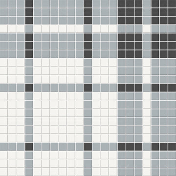 Soho Plaid Dawn Blend, Mosaic | Ceramic Wall & Floor Tile by Tesoro
