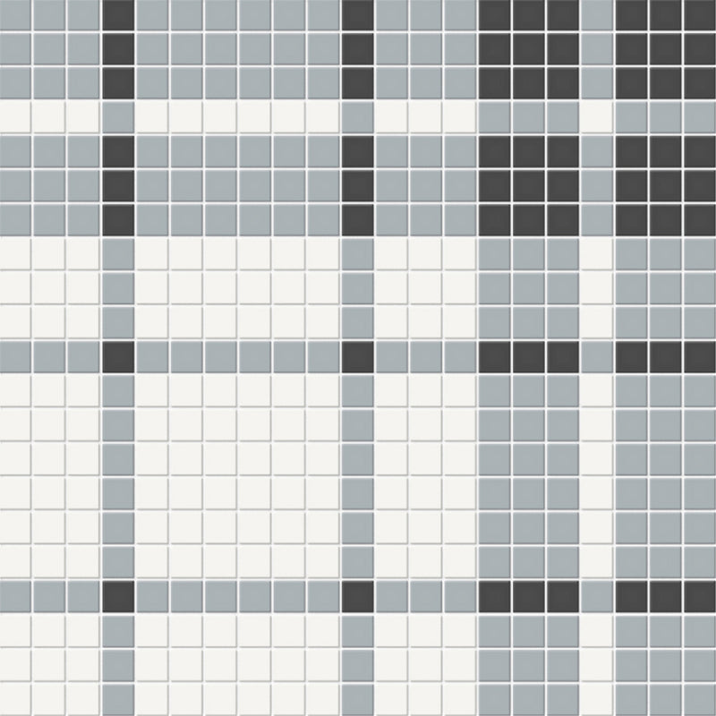 Soho Plaid Dawn Blend, Mosaic | Ceramic Wall & Floor Tile by Tesoro