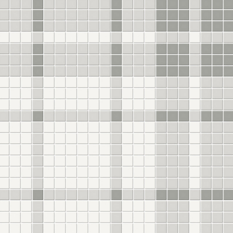 Soho Plaid Evening Blend, Mosaic | Ceramic Wall & Floor Tile by Tesoro