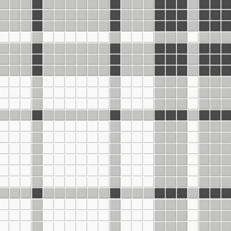 Soho Plaid Midnight Blend, Mosaic | Ceramic Wall & Floor Tile by Tesoro