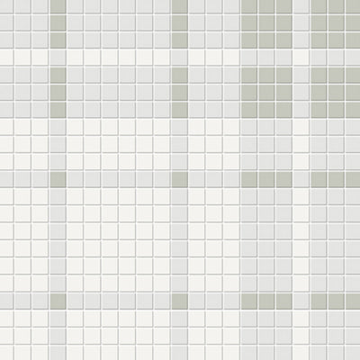 Soho Plaid Morning Blend, Mosaic | Ceramic Wall & Floor Tile by Tesoro