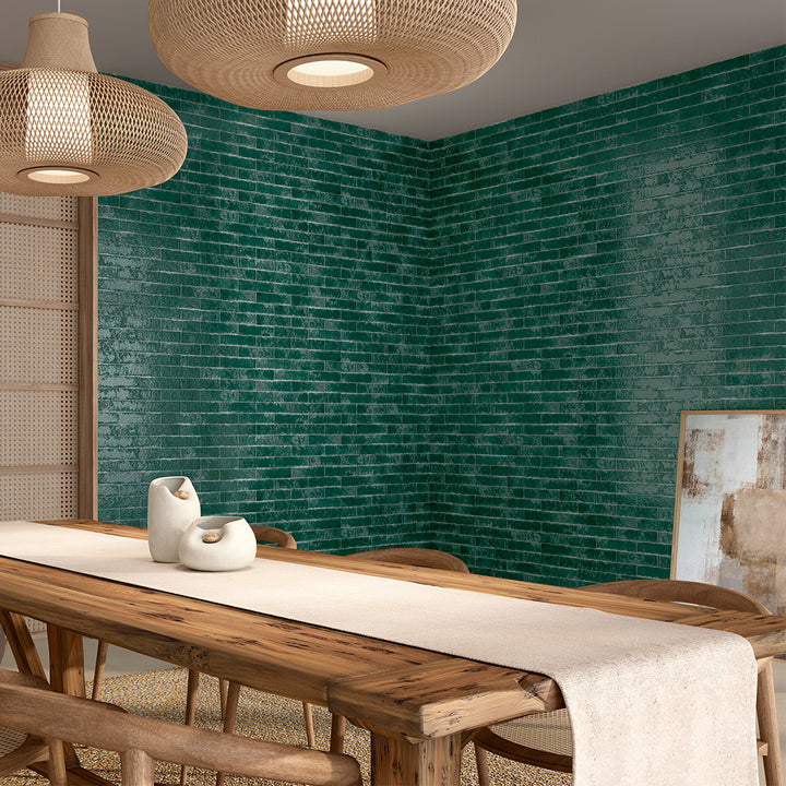 Pukka Sage Green, 2.5" x 10" Ceramic Tile | Kitchen Backsplash Tile