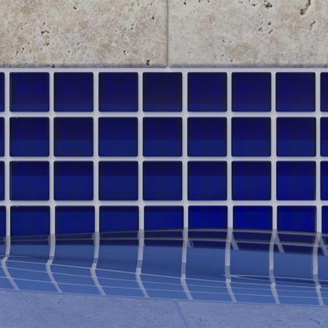 Pacific Ocean, 1" x 1" Glass Tile Anthology Pool & Spa Tile AquaBlu