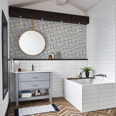 Paloma, 8" x 8" Porcelain Tile | NPAL8X8 | Patterned Tile by MSI