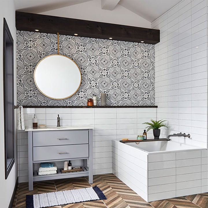 Paloma, 8" x 8" Porcelain Tile | NPAL8X8 | Patterned Tile by MSI