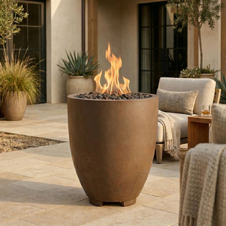Prism Hardscapes Pentola 1 Fire Bowl | Outdoor Gas Fire Pit