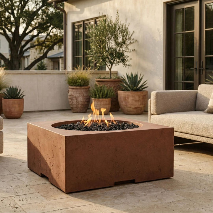 Prism Hardscapes Piazza Fire Table | Outdoor Gas Fire Pit
