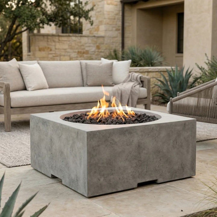 Prism Hardscapes Piazza Fire Table | Outdoor Gas Fire Pit