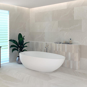 Pietrasanta Ivory, 3" x 11" - Porcelain Tile