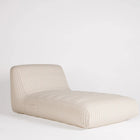 Pool Chaise, Ivory/Flax Stripe - Pool & Patio Lounger