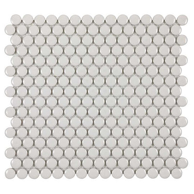 Porcelart Pearl Glossy, Penny Round | Porcelain Tile Anthology