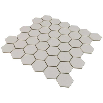 Porcelart Taupe Matte, Hexagon Porcelain Tile | Anthology